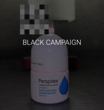 Ilustrasi Black Campaign yang dialami Perspirex. [Instagram]